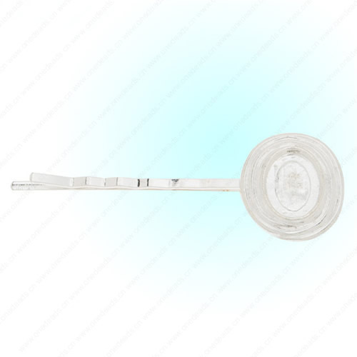 Zinc Alloy Hairpins Blank Cabochon settings Hair Snap Clips accessories For DIY Hairpins Inner Size:10mm ,Sold by PC 