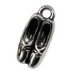 Pendant. Fashion Zinc Alloy jewelry findings. Shoes 7.5x16.5mm Sold by KG

