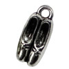 Pendant. Fashion Zinc Alloy jewelry findings. Shoes 7.5x16.5mm Sold by KG