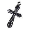 Pendant. Fashion Zinc Alloy jewelry findings. Cross 21x38mm Sold by KG
