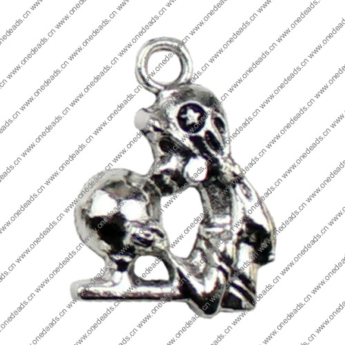 Pendant. Fashion Zinc Alloy jewelry findings. Animal 15x20mm Sold by KG