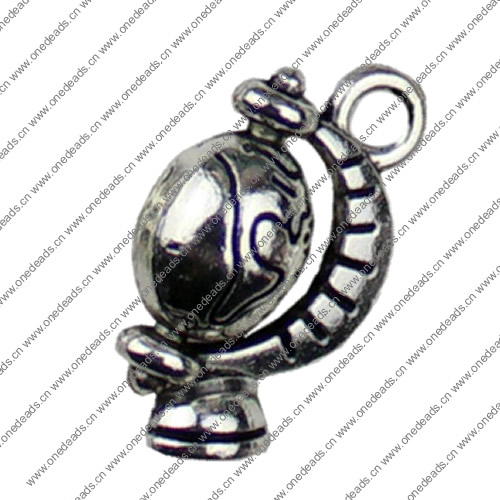 Pendant. Fashion Zinc Alloy jewelry findings.Tellurion 12x20mm Sold by KG