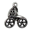 Pendant. Fashion Zinc Alloy jewelry findings. Baby-car 16x20mm Sold by KG
