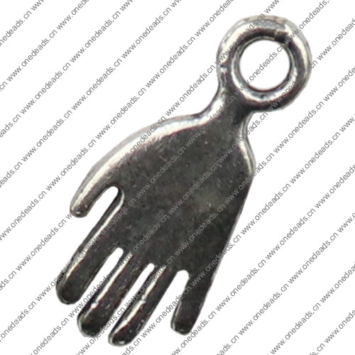 Pendant. Fashion Zinc Alloy jewelry findings. Hands 10x23mm Sold by KG