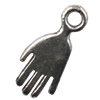 Pendant. Fashion Zinc Alloy jewelry findings. Hands 10x23mm Sold by KG
