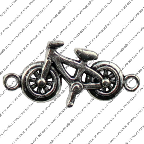 Connector. Fashion Zinc Alloy Jewelry Findings. Bicycle 30x14mm. Sold by KG  