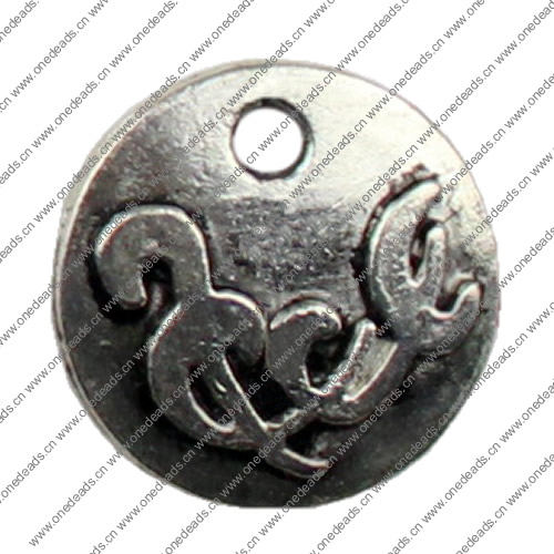Pendant. Fashion Zinc Alloy jewelry findings.18x18mm Sold by KG