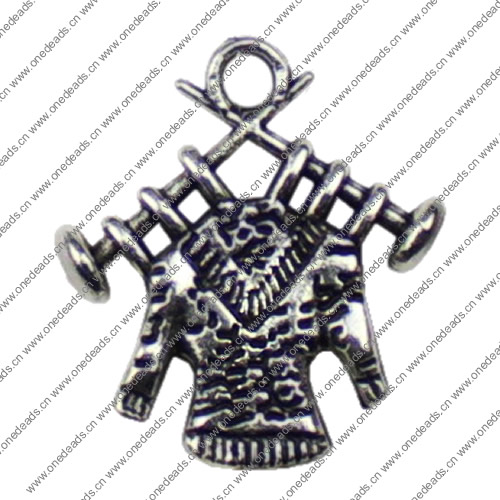 Pendant. Fashion Zinc Alloy jewelry findings. 19x16mm Sold by KG
