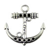 Pendant. Fashion Zinc Alloy jewelry findings. Anchor 33x35mm Sold by KG