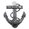 Pendant. Fashion Zinc Alloy jewelry findings. Anchor 54x64mm Sold by KG
