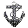 Pendant. Fashion Zinc Alloy jewelry findings. Anchor 54x64mm Sold by KG