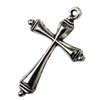 Pendant. Fashion Zinc Alloy jewelry findings. Cross 25x38mm Sold by KG
