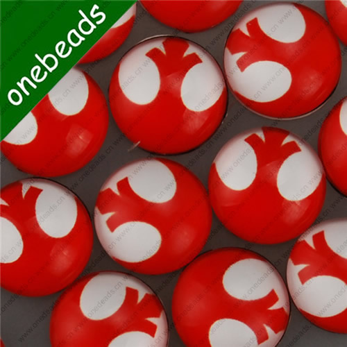14mm Fashion DIY Round Glass Cabochon Dome Jewelry Finding Cameo Pendant Settings ,Sold by PC