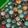 14mm Mixed Style Cartoo Flower Round Glass Cabochon Dome Jewelry Finding Cameo Pendant Settings ,Sold by PC