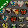 25mm Mixed Style Heart Butterfly Glass Cabochon Dome Jewelry Finding Cameo Pendant Settings ,Sold by PC