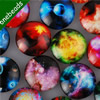25mm Mixed Style Star Round Glass Cabochon Dome Jewelry Finding Cameo Pendant Settings ,Sold by PC
