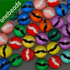 16mm Mixed Style Colorful Mustache Round Glass Cabochon Dome Jewelry Finding Cameo Pendant Settings ,Sold by PC
