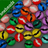 16mm Mixed Style Colorful Mustache Round Glass Cabochon Dome Jewelry Finding Cameo Pendant Settings ,Sold by PC