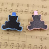 Cute Small wooden clip / blackboard Message folder / Fashion Style / Wholesale 43x42mm Sold by PC
