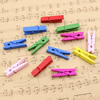 35mm Mix Color Wood Clothespin Clips Note Pegs for Photo Paper Clothes Sold by PC
