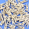 25mm Wholesale wood Lovely Mini Natural Wood Clip Photo clips, Wooden Pegs Sold by PC