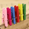 25mm Mix Color Wood Clothespin Clips Note Pegs for Photo Paper Clothes Sold by PC
