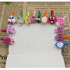 2015 New Style 25mm Mix cute cartoon animal wood clips for memo card clamp/color wooden paper pegs/photo clamp,Sold by PC