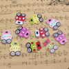 Wholesale Mixed color Lead-free Frog Wooden Button Beads 31x23mm Sold by PC
