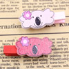 35mm Wood Cute cartoon Dog Head wood clips for memo card clamp wooden paper pegs photo clamp Memo Note Clips Sold by PC
