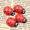 Mixed color Wooden Cabochons Ladybug For Barrette/Decoration Jewelry DlY-Accessories 12x9mm Sold by PC