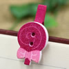 25mm Wood Cute cartoon Lollipop wood clips for memo card clamp wooden paper pegs photo clamp Memo Note Clips Sold by PC