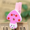 25mm Wood Cute cartoon Mushroom wood clips for memo card clamp wooden paper pegs photo clamp Memo Note Clips Sold by PC
