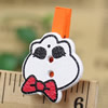 25mm Wood Cute cartoon Animal wood clips for memo card clamp wooden paper pegs photo clamp Memo Note Clips Sold by PC