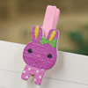 25mm Wood Cute cartoon Hare face wood clips for memo card clamp wooden paper pegs photo clamp Memo Note Clips Sold by PC
