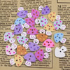 Wholesale Mixed color Lead-free Mushroom Wooden Button Beads 19x17mm Sold by PC