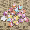 Mixed color Wooden Cabochons Girl For Barrette/Decoration Jewelry DlY-Accessories 19x14mm Sold by PC