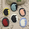 Cameos Resin Beads, Mixed color，A Grade, No-Hole Jewelry findings, 39x29mm ,Sold by PC

