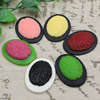 Cameos Resin Beads, Mixed color，A Grade, No-Hole Jewelry findings, 39x29mm ,Sold by PC