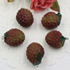 Fashion Resin Fruit leechee Pendants & Charms For Children DIY Jewelry Necklace & Bracelet Accessory 31x21mm ,Sold by PC
