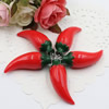 Fashion Vegetables Paprika Pendants & Charms For Children DIY Jewelry Necklace & Bracelet Accessory 48x16mm ,Sold by PC
