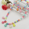 Kids Candy Colorful Acrylic Beads Cute Girl Necklace & Bracelet Set Baby Children Acrylic Beads Jewelry Set ,Sold by Dozen
