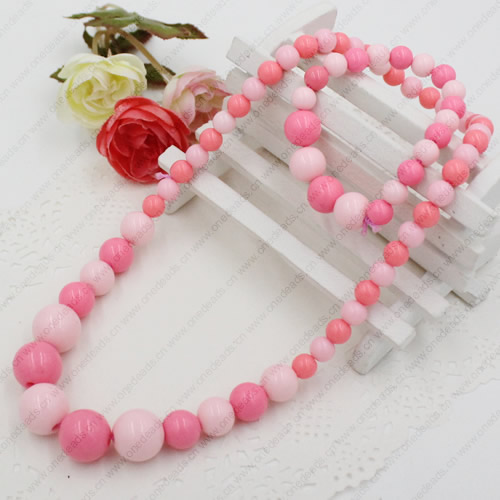 Kids Candy Colorful Acrylic Beads Cute Girl Necklace & Bracelet Set Baby Children Acrylic Beads Jewelry Set ,Sold by Dozen