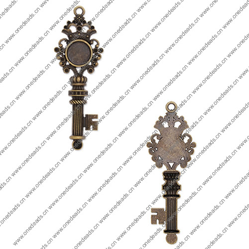 Zinc Alloy Brooch Cabochon Settings.Fashion Jewelry Findings.Inner dia: 14mm. Sold by PC