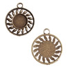 Zinc Alloy Brooch Cabochon Settings.Fashion Jewelry Findings.Inner dia: 14mm. Sold by PC