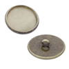 Copper Brooch Cabochon Settings.Fashion Jewelry Findings.Inner dia: 14mm. Sold by PC
