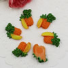 Flat Back Resin Fruit Pineapple Cabochons Jewelry Fit Mobile Phone Hairpin Headwear DIY Accessories 25x19mm ,Sold by PC 