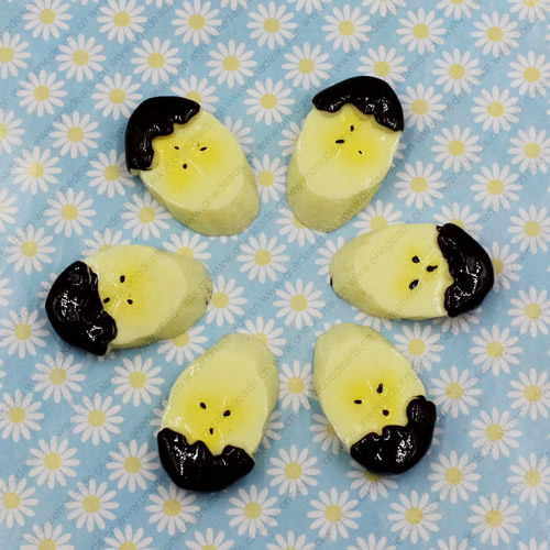 Flat Back Resin Fruit Cabochons Jewelry Fit Mobile Phone Hairpin Headwear DIY Accessories 28x17mm ,Sold by PC 