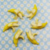 Flat Back Resin Fruit Banana Cabochons Jewelry Fit Mobile Phone Hairpin Headwear DIY Accessories 32x20mm ,Sold by PC 
