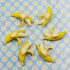 Flat Back Resin Fruit Banana Cabochons Jewelry Fit Mobile Phone Hairpin Headwear DIY Accessories 32x20mm ,Sold by PC 