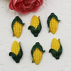 Flat Back Resin Vegetable Corn Cabochons Jewelry Fit Mobile Phone Hairpin Headwear DIY Accessories 23x14mm ,Sold by PC 